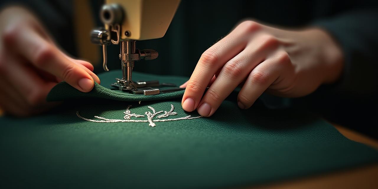 Artigiano al lavoro sul ricamo